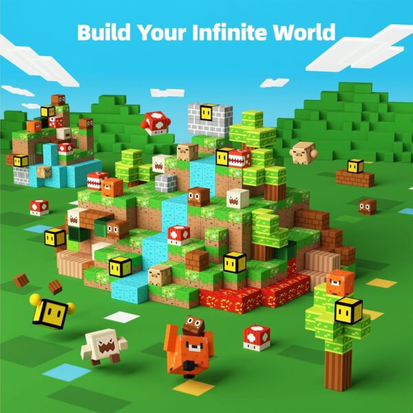GobiDex Magnetic Blocks Toddler Toys for Boys Girls 3+, Game-Based Build Mine World with Magnets Cubes, 2024 Upgraded STEM Building Game Sensory Gift for Kids Starter Set - Image 3