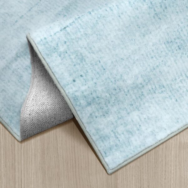 Modern Abstract Area Rug - 5x7 Area Rug Carpet, Non-Slip Non-Shedding Washable Rugs for Living Room and Bedroom, Dark Blue & Aqua Green, 5' x 7' - Image 7