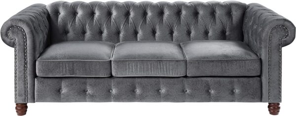 Lexicon Boswell Living Room Sofa, Dark Gray - Image 4