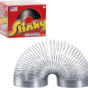 The Original Slinky Walking Spring Toy, 2.75-inch Diameter Metal Slinky, Fidget Toys, Kids Toys for Ages 5 Up by Just Play