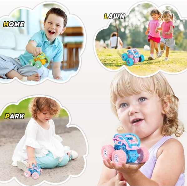 LODBY Car Toys for 2 3 4 Year Old Girls Gifts, Pull Back Cars Toys for Toddler Age 2-6, Monster Trucks for Kids Boys Toys Age 2-6 Year Old Girl Birthday Gifts - Image 6