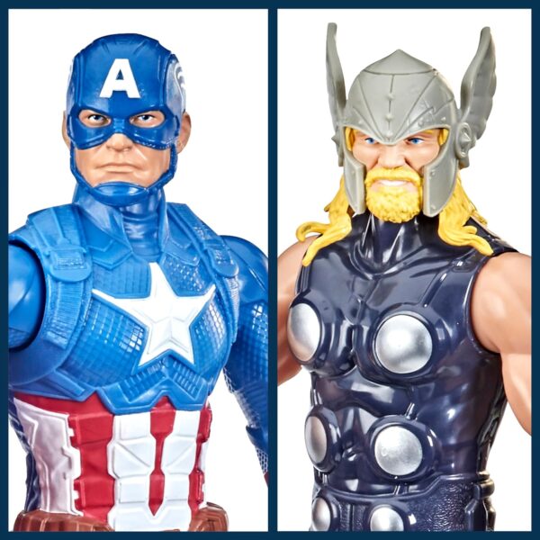 Marvel Titan Hero Series Action Figure Multipack, 6 Action Figures, 12-Inch Toys, Inspired By Marvel Comics, For Kids Ages 4 And Up (Amazon Exclusive) - Image 3