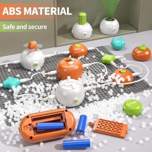 SNAEN Circuit Kits Circuit Blocks for Kids Electronics Exploration Kit DIY Electronic Blocks 100+ Projects, 30 Circuit Parts, Science Kits for Boys Girls, Educational Toys for Kids 3+ - Image 6