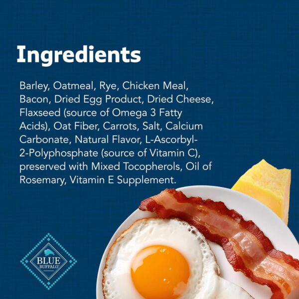 Blue Buffalo Health Bars Crunchy Dog Biscuits, Oven-Baked With Natural Ingredients, Bacon, Egg & Cheese , 16-oz. Bag - Image 6