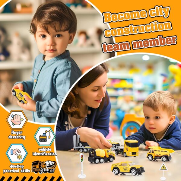Toys for 3-8 Year Old Boys Girls, Alloy Cars Construction Toys, Alloy Construction Engineering Vehicle Toy Sets, Toys for Ages 3-8 Toys for Ages 2-4 Toys for Ages 5-7 - Image 5