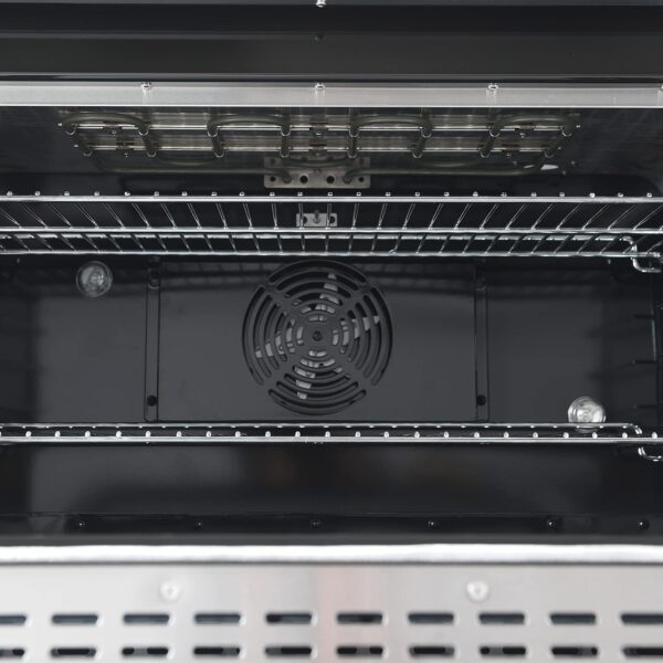 NXR SCD3611 36 in. 5.5 cu.ft. professional style Dual Fuel Gas Range with 6 burners & Convection Oven in Stainless Steel - Image 5