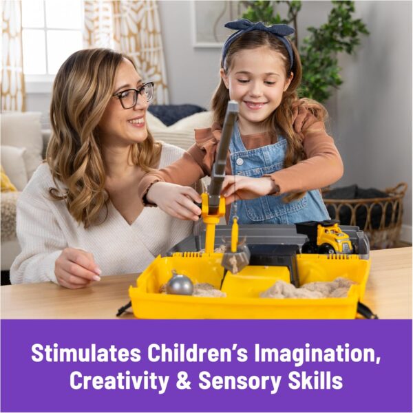 Kinetic Sand, Construction Site Folding Sandbox with Toy Truck, 2lbs Play Sand, Sensory Toys for Kids, Back to School Classroom Must Haves, Ages 3+ - Image 6