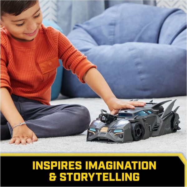 DC Comics, Crusader Batmobile Playset with Exclusive 4-inch Batman Figure, 3 Super-Villain Paper Figures, Kids Toys for Boys and Girls Ages 4+ - Image 7