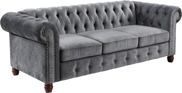 Lexicon Boswell Living Room Sofa, Dark Gray