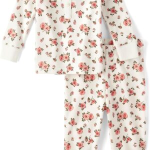 The Children's Place Baby Girls' and Toddler Long Sleeve Top and Pants Snug Fit 100% Cotton 2 Piece Pajama Set