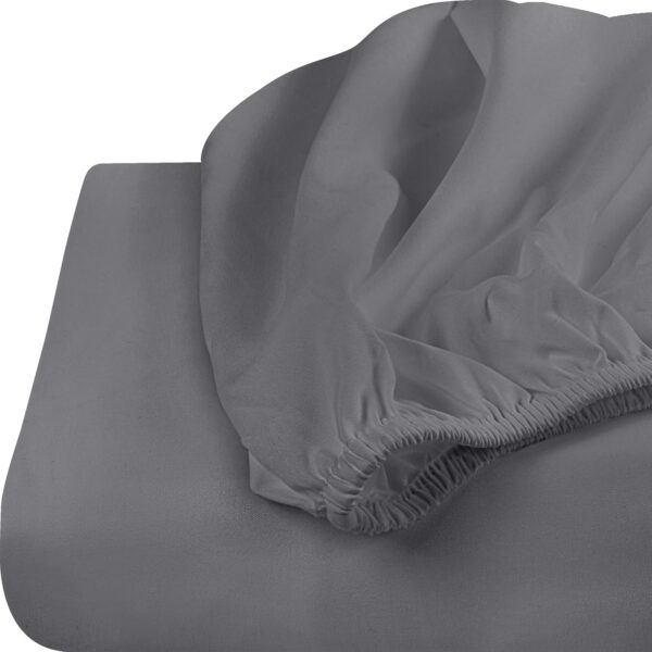 Utopia Bedding Queen Fitted Sheet - Bottom Sheet - Deep Pocket - Soft Microfiber - Shrinkage and Fade Resistant - Easy Care -1 Fitted Sheet Only (Grey) - Image 3