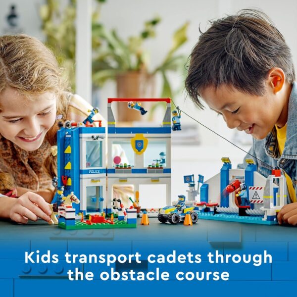 LEGO City Police Training Academy 60372, Station Playset with Obstacle Course, Horse Figure, Quad Bike Toy and 6 Officer Minifigures, for Kids Ages 6 Plus - Image 3
