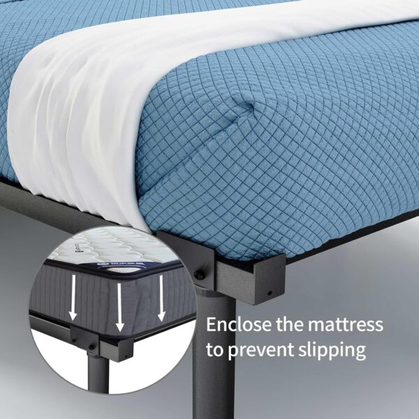 HAAGEEP 20 Inch Tall Platform Bed Frame Queen Size Metal Bedframe No Box Spring Needed Heavy Duty Mattress Frames High - Image 5