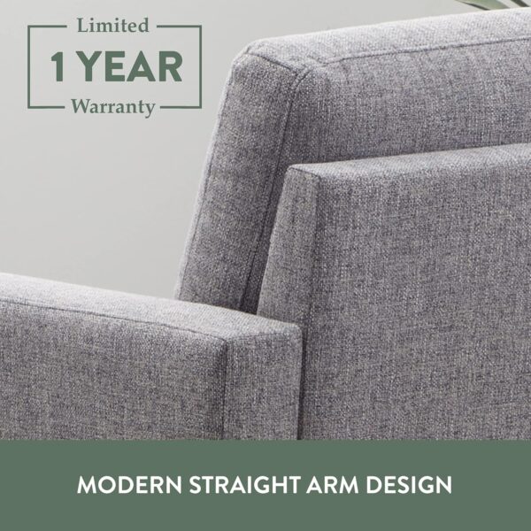 Edenbrook Archer Upholstered Couch – Couches for Living Room - Gray Upholstered Couch - Living Room Furniture - Small Couch - Seats Three - Straight Arm Modern Couch, Sofa - Image 6