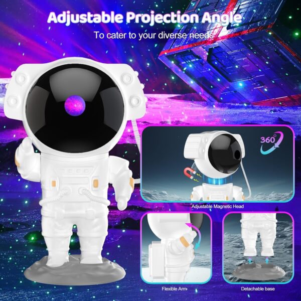 Galaxy Projector, Star Projector Galaxy Light Projector for Bedroom with Timer and Remote, Night Light Projector for Kids, Ideal Choice for Birthdays, Christmas, Valentine's Day - Image 5