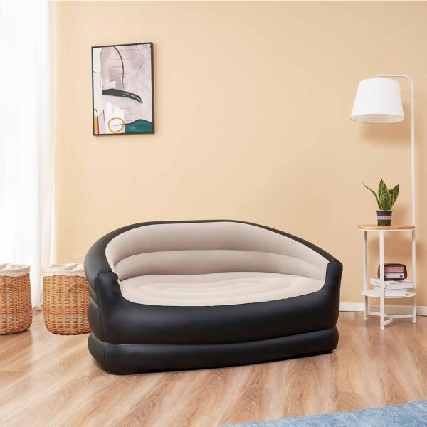 DIMAR GARDEN Inflatable Couch Outdoor Air Sofa,Blow Up Couches for Camping, Double Size - Image 2