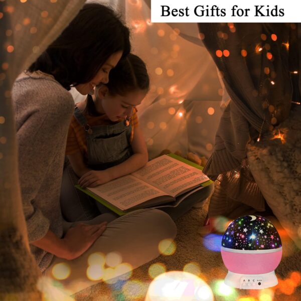Toys for 1-10 Year Old Girls,Star Projector for Kids 2-9 Year Old Girl Gifts Toys for 3-8 Year Old Girls Christmas Gifts for 4-7 Year Old Boys Sensory Toy Birthday Gifts Stocking Stuffers for Kids - Image 5