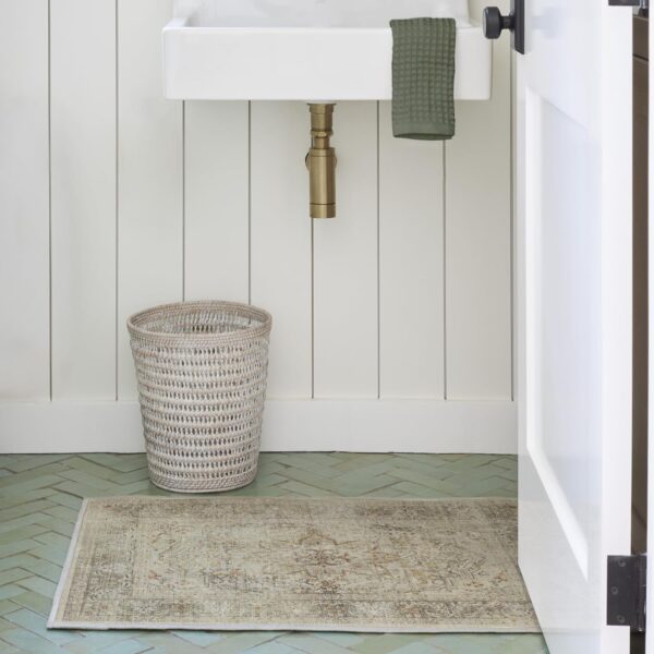 RUGGABLE Sarrah Washable Rug - Perfect Vintage Area Rug for Living Room Bedroom Kitchen - Pet & Child Friendly - Stain & Water Resistant - Hazel 2'x3' (Standard Pad) - Image 2