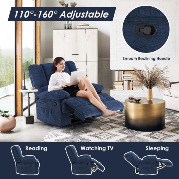 Oversized Rocking Rocker Recliner Chair for Living Room Adults - Image 4