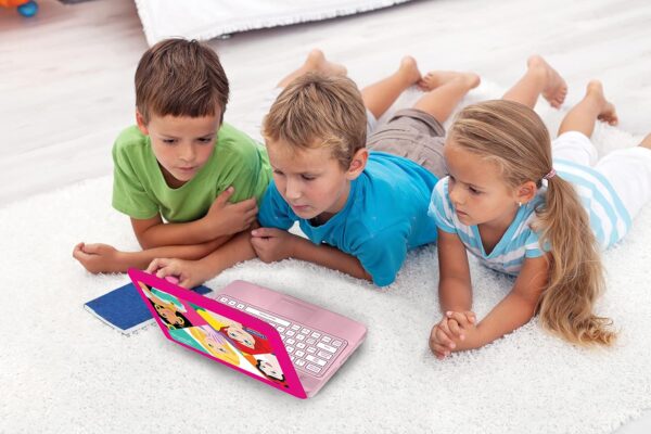 Lexibook, Educational and Bilingual Laptop Spanish/English, Girls Toy with 124 Activities to Learn, Play Games and Music, Pink, JC598DPi2 - Image 5