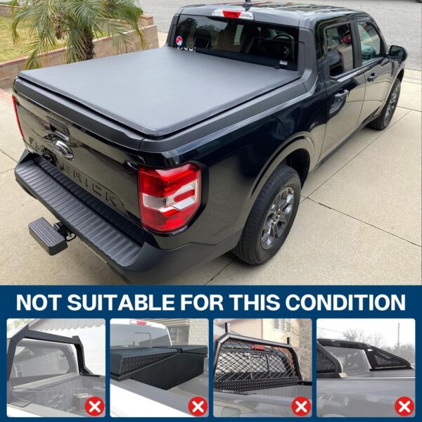Soft Tri-Fold Tonneau Cover Fits 1983-2011 Ranger Fleetside (Not for Stepside) 6' (72in) Truck Bed - Image 7