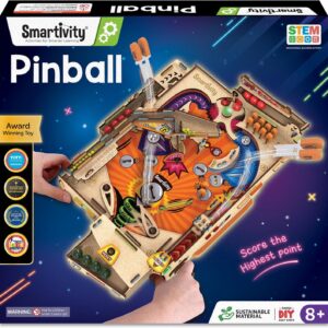 Smartivity Pinball Machine Toy for Kids Ages 8-14 Years old | Global Award Winning Arcade Game| Cool Birthday Gifts Ideas for Boys & Girls| DIY STEM Toys for 8,10,11,12,13,14I Wooden Engineering Games