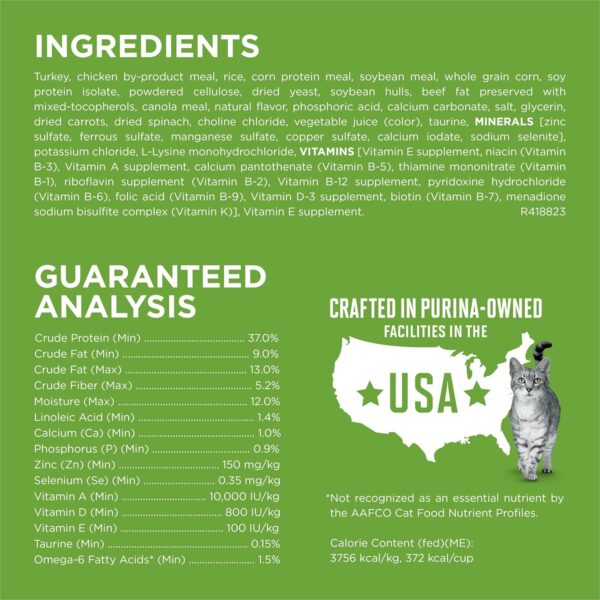 Purina ONE Natural, Low Fat, Weight Control, Indoor Dry Cat Food, +Plus Indoor Advantage - 22 lb. Bag - Image 5