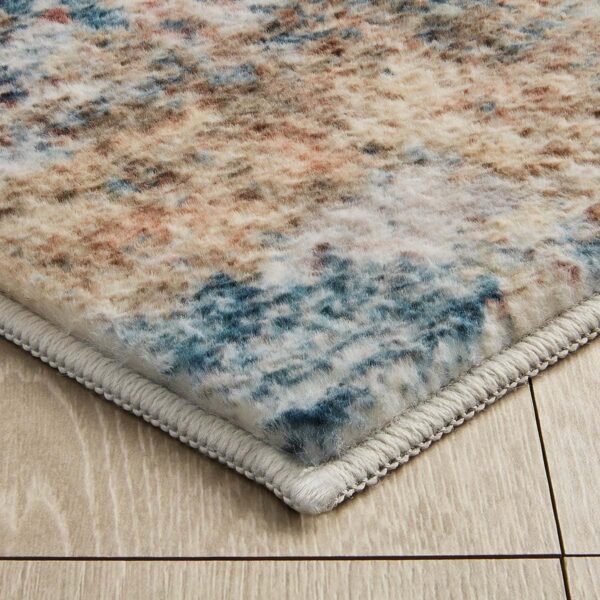 Area Rug Living Room Rugs: 8x10 Indoor Soft Fluffy Rug Abstract Carpet for Bedroom Kitchen Dining Room Floor Washable Plush Throw Large Accent Rug Home Office Nursery Decor - Multi - Image 6