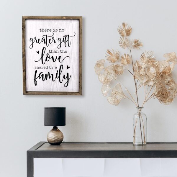 TERESA'S COLLECTIONS Family Wall Decor,Wooden Wall Art Decor,Rustic Farmhouse Home Sign for Home Decor,Hanging Love Sign for Living Room,kitchen,Dining Room,Entryway Bathroom Mother Day Gift 16x12'' - Image 5