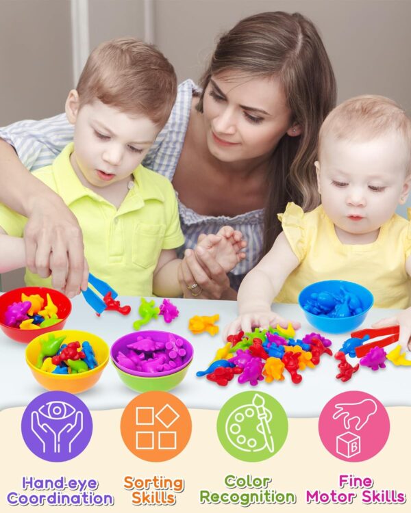 Yetonamr Counting Dinosaurs Montessori Toys for 3 4 5 Years Old Boys Girls, Toddler Preschool Learning Activities Toys for Kids Ages 2-4, 3-5, 4-8, Birthday Gifts Sensory Toys - Image 4