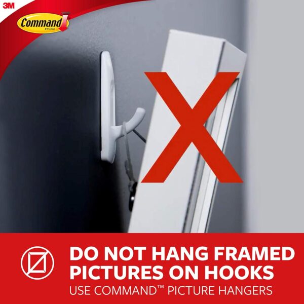 Command Display Ledges, Holds up to 2 lb, Slate, 2 Ledges with 8 Medium Command Strips, Damage Free Hanging Floating Shelf with Adhesive Strips, Personalize Living Room, Bedroom, Kids Room or Office - Image 7