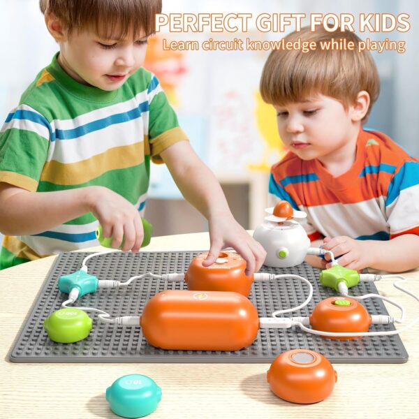 SNAEN Circuit Kits Circuit Blocks for Kids Electronics Exploration Kit DIY Electronic Blocks 100+ Projects, 30 Circuit Parts, Science Kits for Boys Girls, Educational Toys for Kids 3+ - Image 4