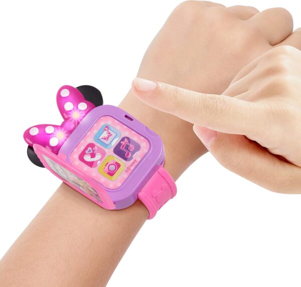 Disney Junior Minnie Mouse Play Smart Watch with Lights and Sounds, 3-pieces, Pretend Play, Kids Toys for Ages 3 Up by Just Play - Image 4