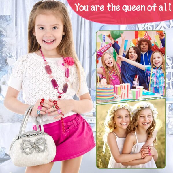 36pcs Little Girl Jewel Rings, Adjustable, No Duplication Kids Play Rings in Box,Pretend and Dress Up Rings for 4-12 Year Old Girls Birthday Gifts Holiday Gifts, 3 4 5 6 7 8 9 10 11 12 Year Old - Image 6
