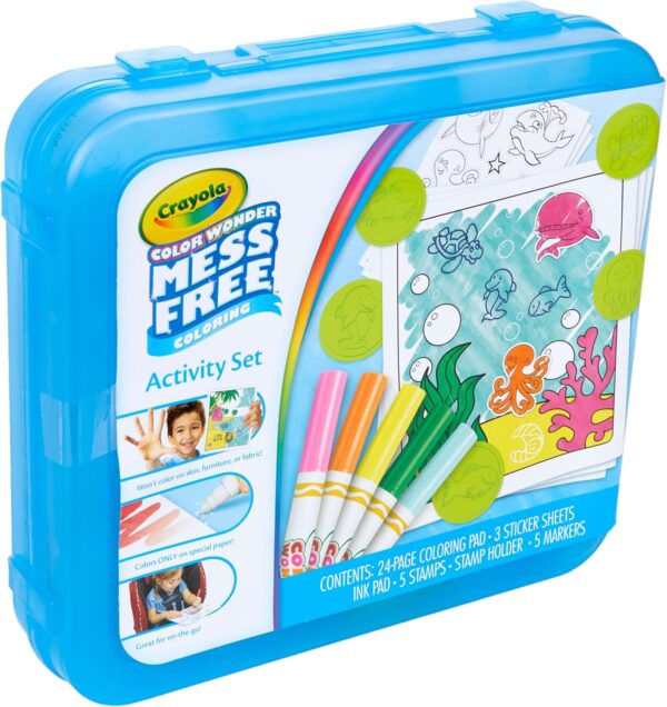 Crayola Color Wonder Mess Free Coloring Activity Set (30+ Pcs), With Markers, Stamps, and Stickers, Gift for Toddlers, 3+ - Image 7
