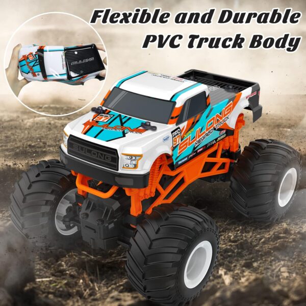 1:16 Scale RC Monster Truck - 2.4GHz All Terrain Car for Kids 4-12, 20 Km/h Off Road RC Truck, Christmas or Birthday Gift - Image 4