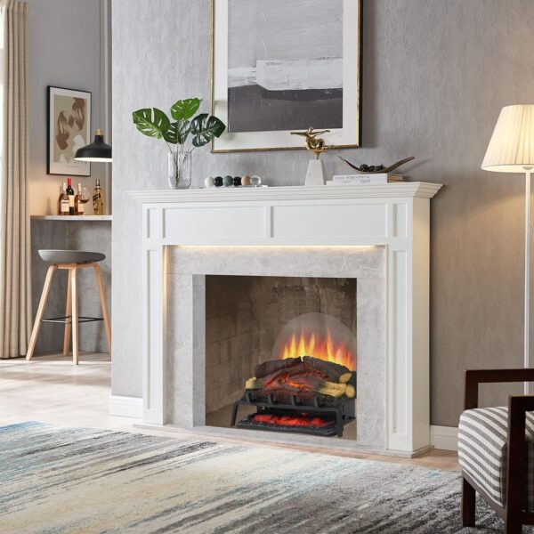 LegendFlame 25" W Free Standing Electric Fireplace Log Set (EF484), Fireplace Insert, Heater 750W/1500W, Crackling Sound, Remote Control… - Image 2