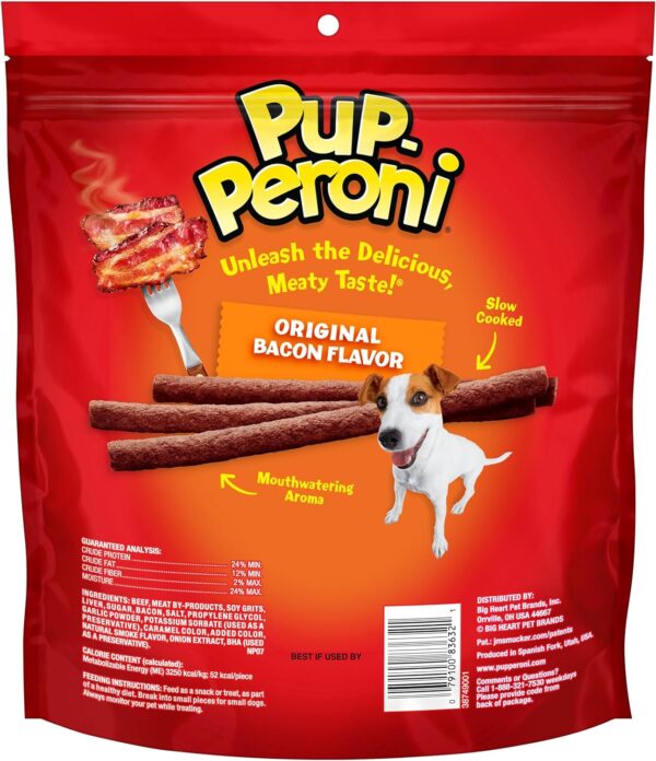 Pup-Peroni Dog Treats, Original Bacon Flavor, 22.5 Ounce, Made with Real Bacon - Image 3