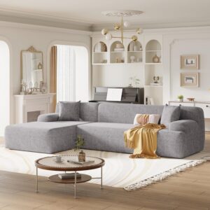 2 Pieces Modular Sectional Sofa, 109" L-Shaped Couch for Living Room