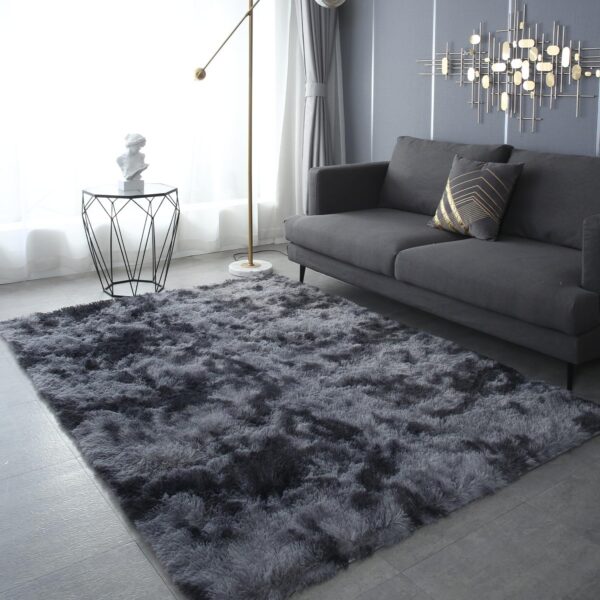 Area Rugs for Bedroom Living Room, 5x7 Ft Shag Area Rug, Soft Fluffy Area Rug for Living Room Bedroom, for Nursery Room Living Room Home Decor and Kids Room (Dark Grey) - Image 2