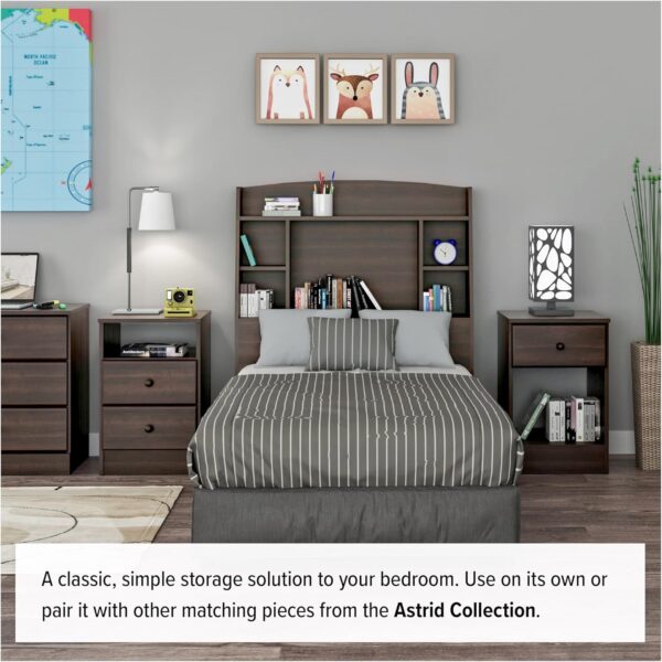 Prepac Astrid Simplistic 4-Drawer Dresser for Bedroom, Functional Bedroom Dresser Chest of Drawers 16" D x 30" W x 36.25" H, Espresso, EDBR-0401-1 - Image 7