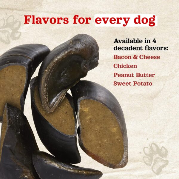 Natural Farm Chicken Filled Cow Hooves for Dogs (4-Pack), Long-Lasting Natural Hoof Beef Bone Treats, Best for Small, Medium & Large Dogs - Image 6