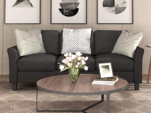 Merax 3 Pieces Sectioanal Sofa Set, Living Room Furniture Set Modern Style Button Tufted Sofa Couch with Tufted Cushions Included 3 Seater Sofa, an Loveseat and One Armchair,Beige - Image 3