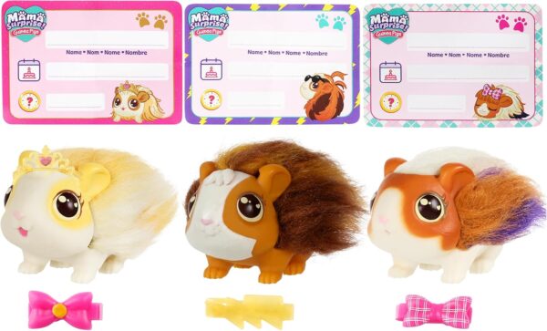 Little Live Pets - Mama Surprise | Soft, Interactive Guinea Pig and her Hutch, and her 3 Babies. 20+ Sounds & Reactions. for Kids Ages 4+, Multicolor, 7.8 x 11.93 x 11.38 inches - Image 5