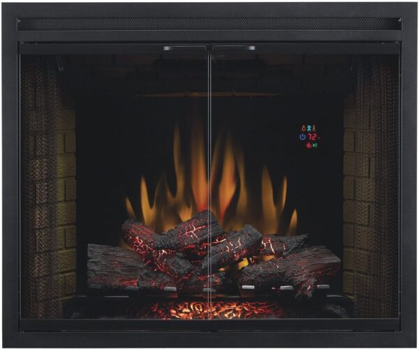 ClassicFlame 39EB500GRS 39" Traditional Built-in Electric Fireplace Insert with Glass Door and Mesh Screen, Dual Voltage Option - Image 5