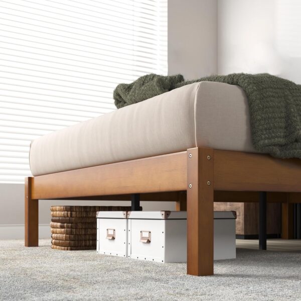 Zinus Ellie 14 Inch Bamboo Platform Bed Frame, Wood Slat Support, No Box Spring Needed, Easy Assembly, King - Image 6