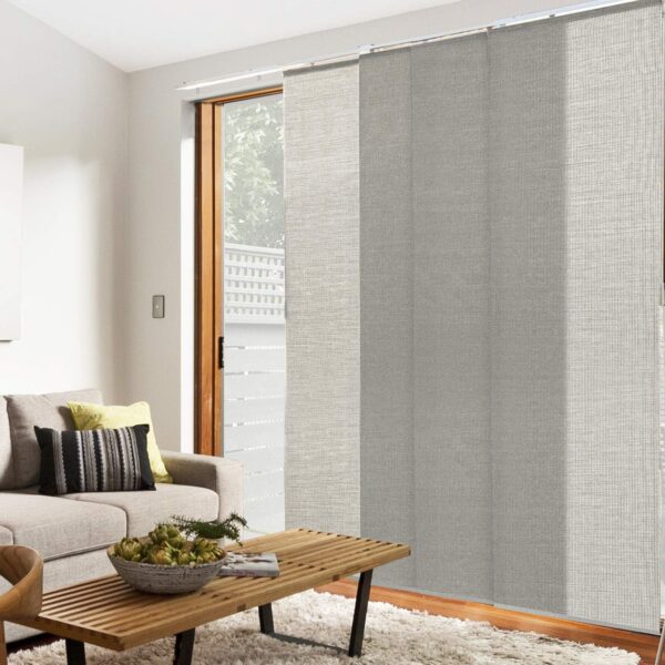 CHICOLOGY Vertical Blinds, Room Divider, Door Blinds,Blinds for Sliding Glass Doors, Temporary Wall, Closet Curtain, Room Door, Woven Gray (Natural Woven) W:46-86 x H:Up-to 96 inches - Image 4