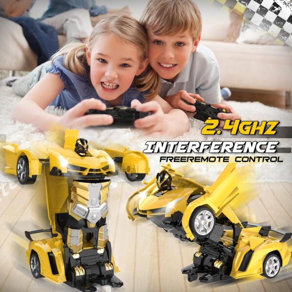Transform Remote Control Car Toy for Kids 4 5 6 7 8, Remote Control Car for Boys 4-7, Transform Cars for Boys 4-6, Toy Car 5 Year Old Boy, Toys for 3 4 5 6 7 8 9 10 11 12 Years Old Boy - Image 4