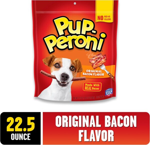 Pup-Peroni Dog Treats, Original Bacon Flavor, 22.5 Ounce, Made with Real Bacon - Image 2