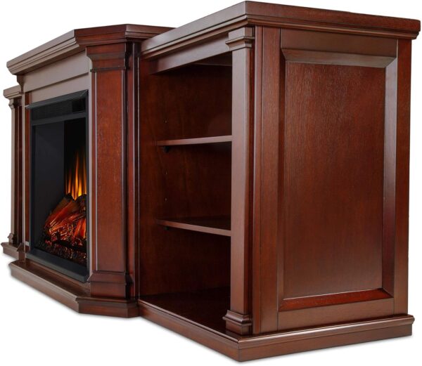 Real Flame Valmont 74" Electric Fireplace TV Stand for TVs up to 70 inches, Entertainment Center with Adjustable Shelves and Storage, TV Stand for Living Room and Bedroom, Remote Control, Timer - Image 5